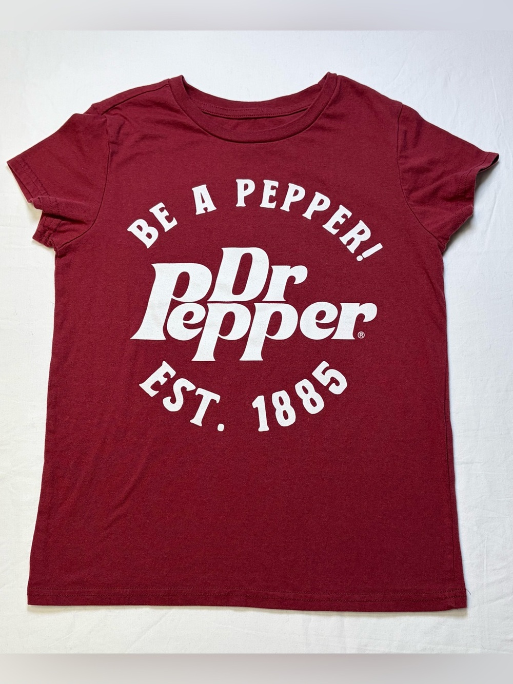 Women's Maroon Graphic Tee - Be A Pepper